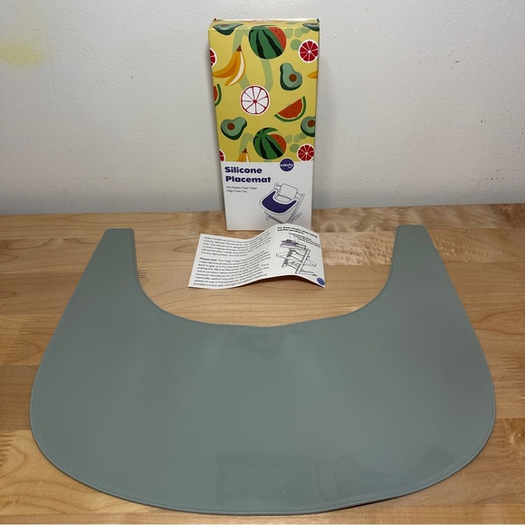 Silicone Tray placemat Compatible with Stokke Tripp Trapp High Chair Tray Sage - Picture 1 of 8